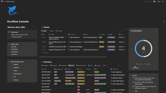 Orcaflow Console Product Demo
