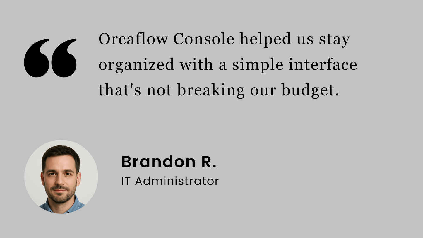 Orcaflow Console